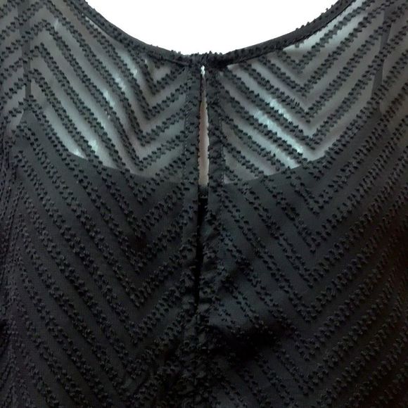 NWT 💟 Denver Hayes Black Top/Blouse - Picture 2 of 10